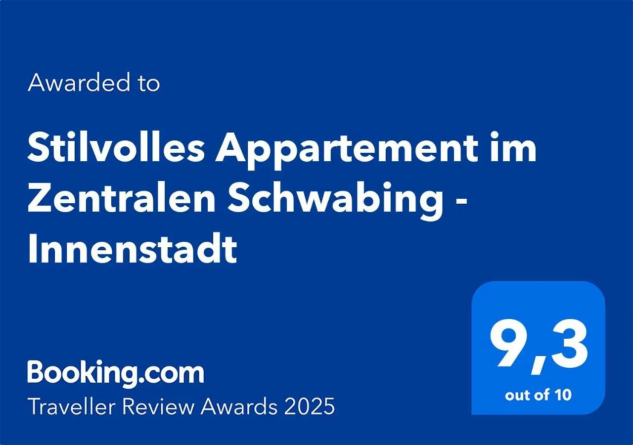 Stilvolles Appartement Im Zentralen Schwabing - Innenstadt Munich 0*,  Germany